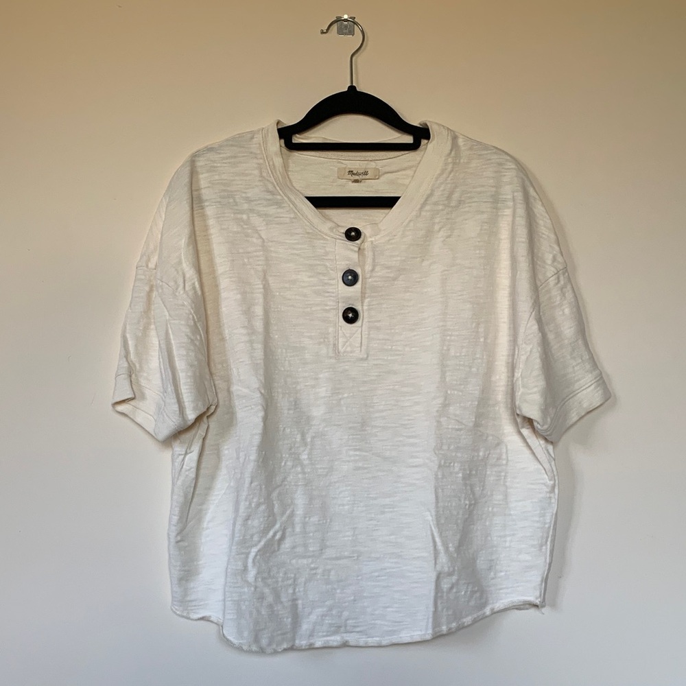 Madewell Cream Button Down Shirt